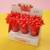 Korean stationery ZF2229 Cute crab silicone gel pen Cartoon cute pet Little crab Swing quick-drying pen Item Picture